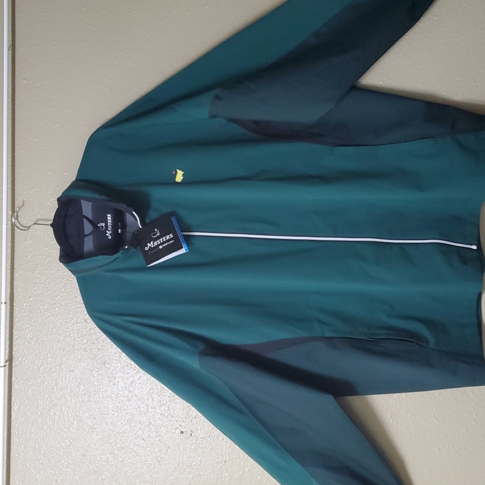 Masters FootJoy Size 4X Zip Up Rain Jacket With Hood NEW Golf Green Black - Picture 15 of 15